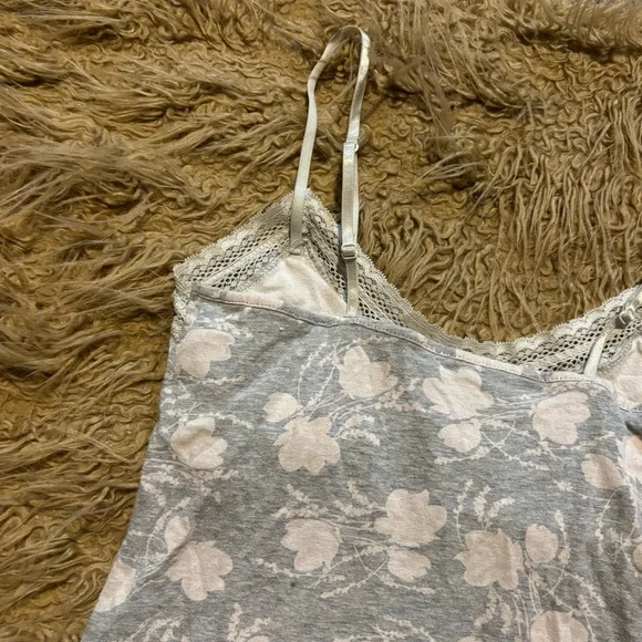 Y2K American Eagle Outfitters Floral Lace Babydoll Cami Soft Girl Vintage Sz SM - Picture 8 of 12